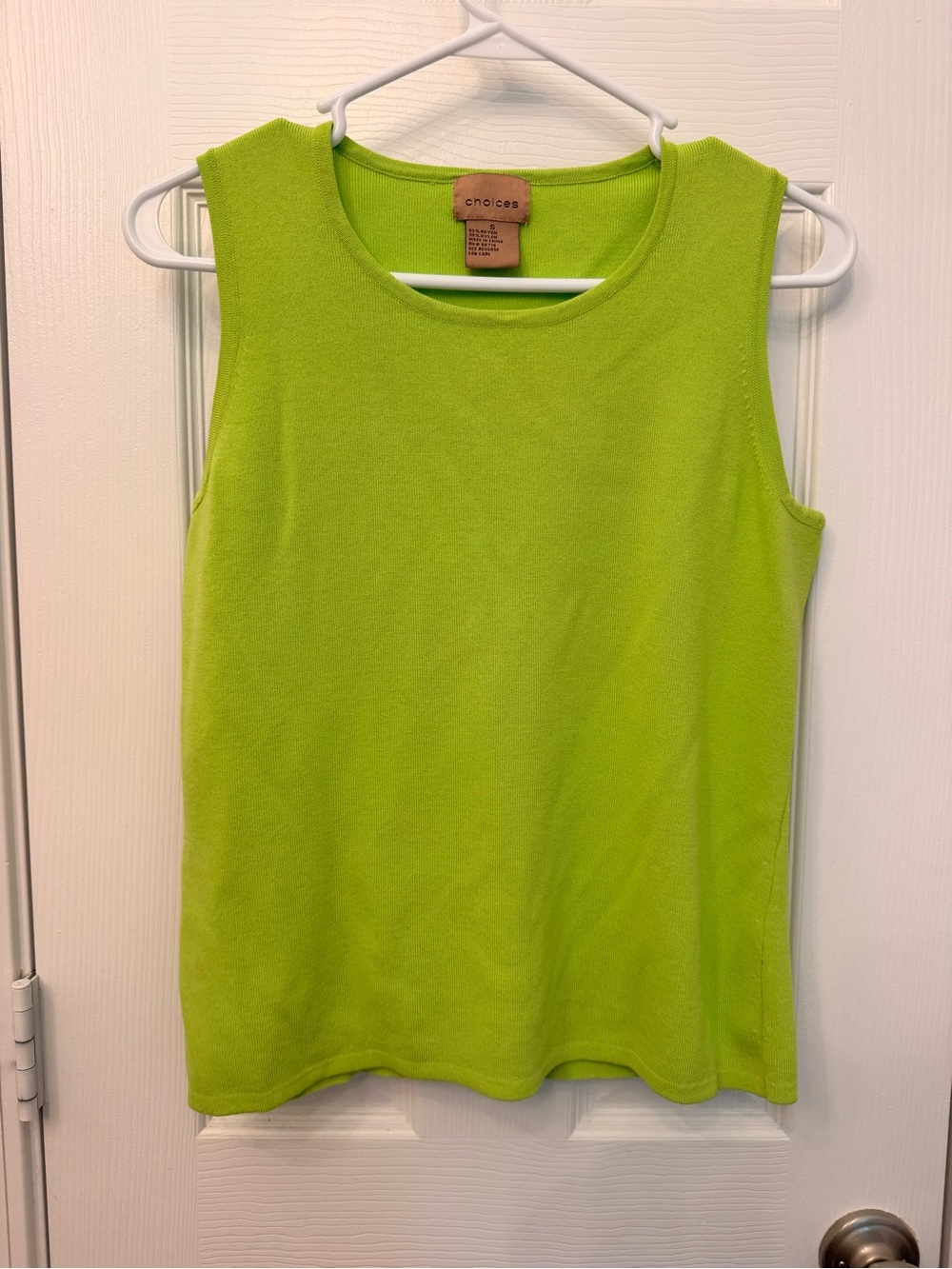Choices Lime Green Sleeveless Tank